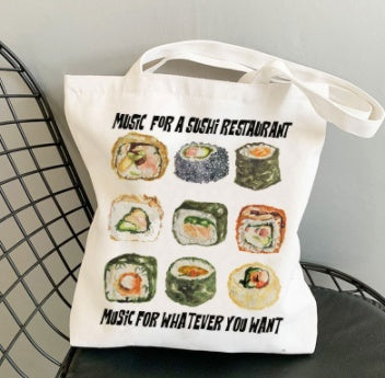 Sushi House Soundwave Canvas Tote