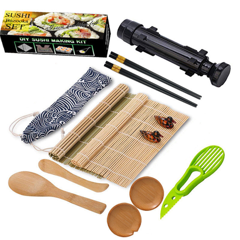 Bamboo Sushi Craft Set – DIY Rolling Mold & Rice Spoon Kit