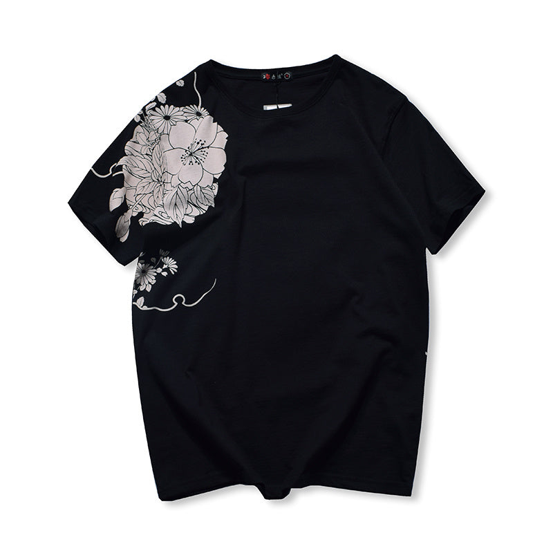 Sakura Koi Embroidered Short Sleeve