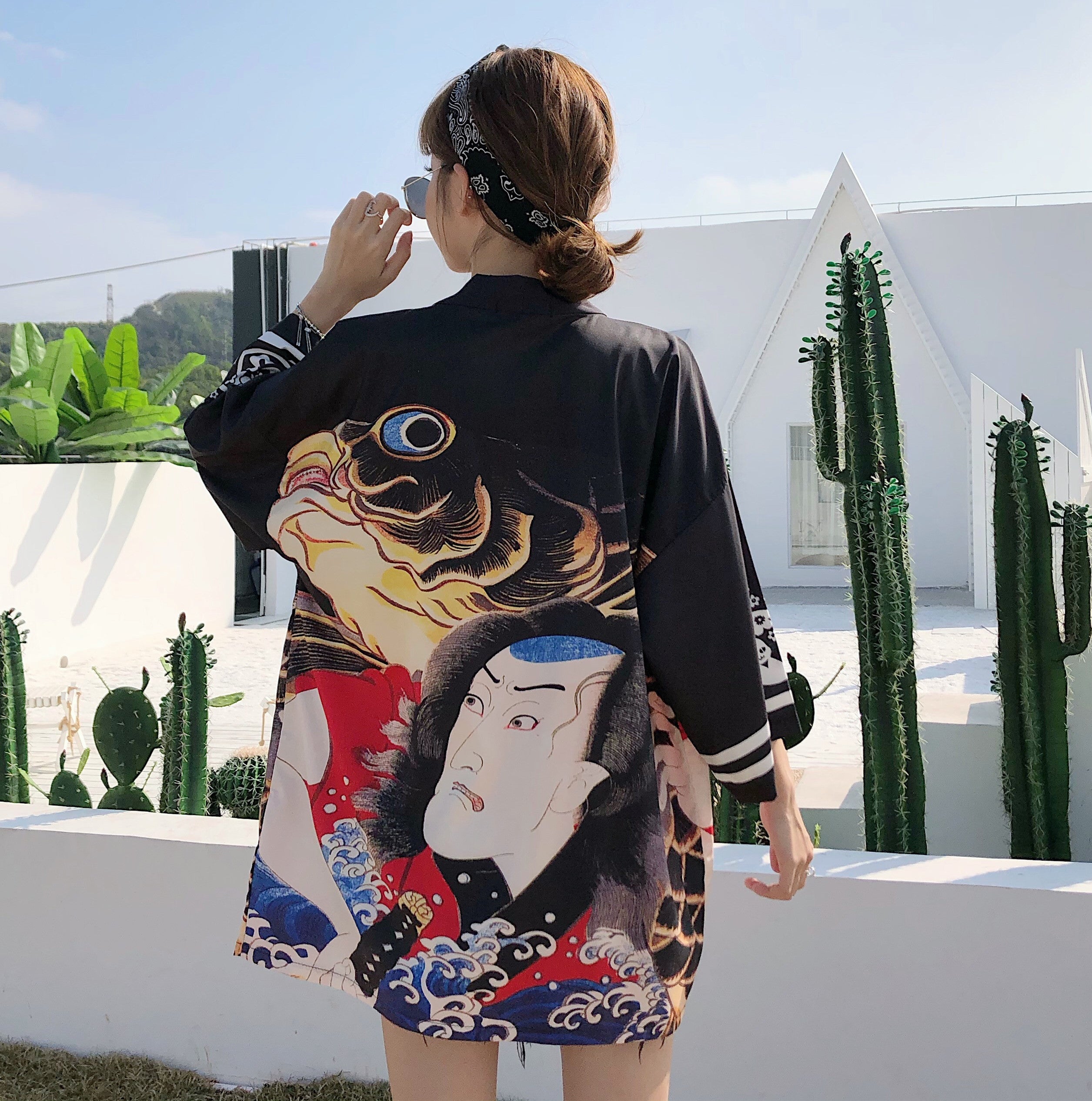 Pattern Kimono Sun Protection Cardigan