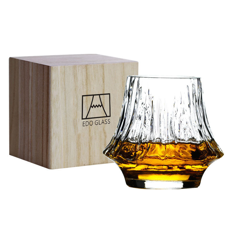 Whisky Glass Edo Glass Mt. Fuji Style|江戸グラス 富士山スタイル ウイスキーグラス