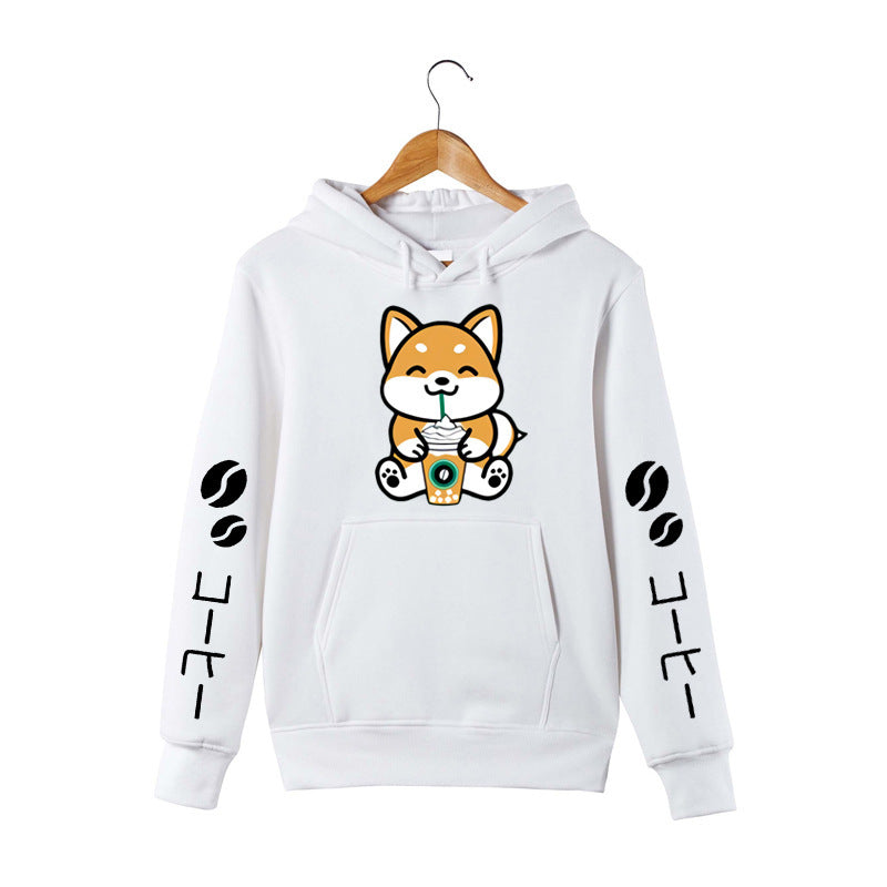 Harajuku Coffee Dog Hoodie|原宿コーヒードッグフーディ