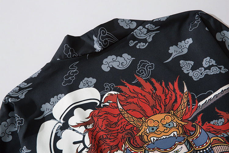 Cat Samurai Kimono Cardigan|猫侍 羽織カーディガン