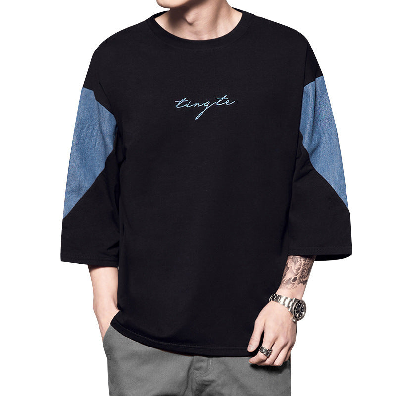 Japanese loose five-point sleeve T-shirt