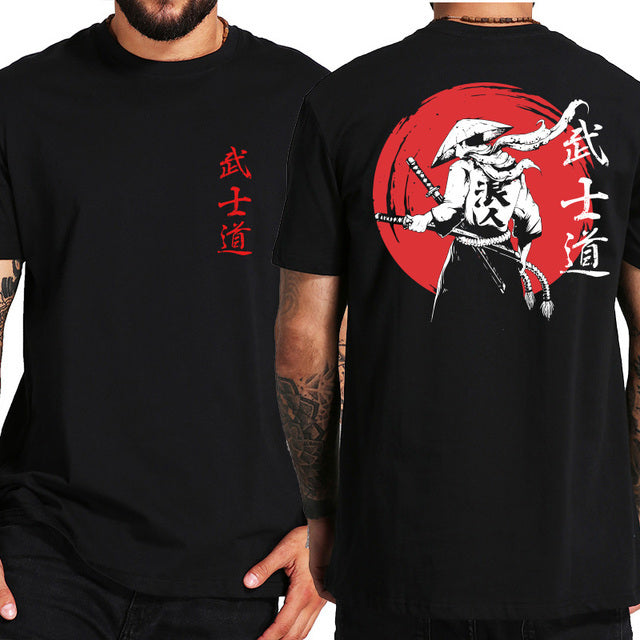 Japanese Samurai Spirit T-shirt|サムライプリントシャツ