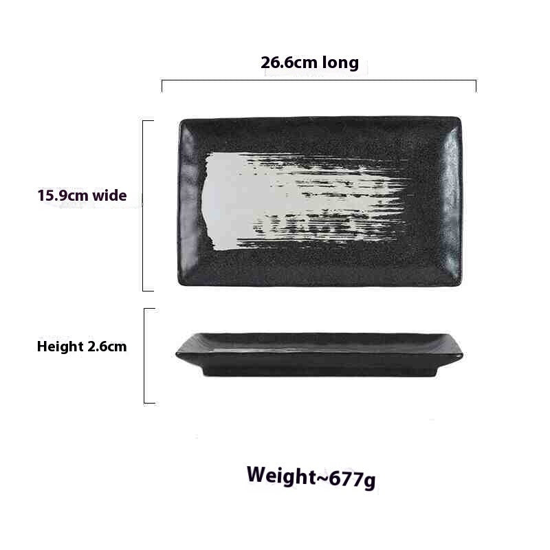 Lotus Edge Sushi Plate|蓮口 長方皿