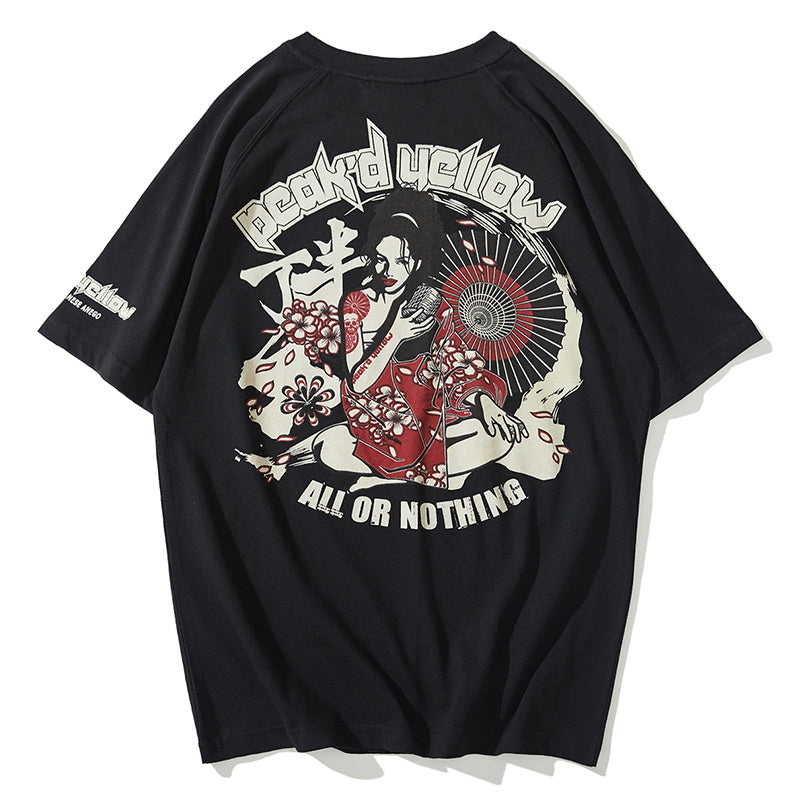 Japanese print T-shirt - 和風シャツ
