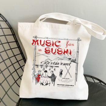 Sushi House Soundwave Canvas Tote