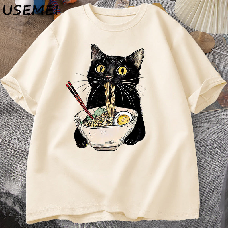 Ramen Cat Lover T Shirts
