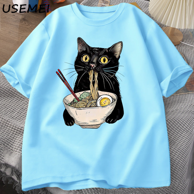 Ramen Cat Lover T Shirts