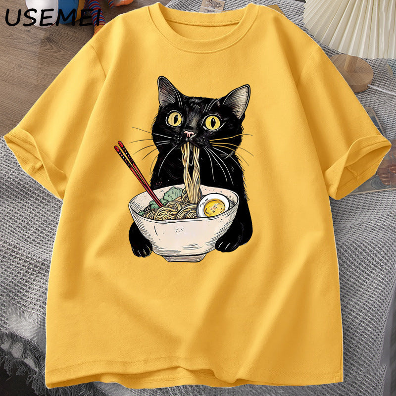 Ramen Cat Lover T Shirts