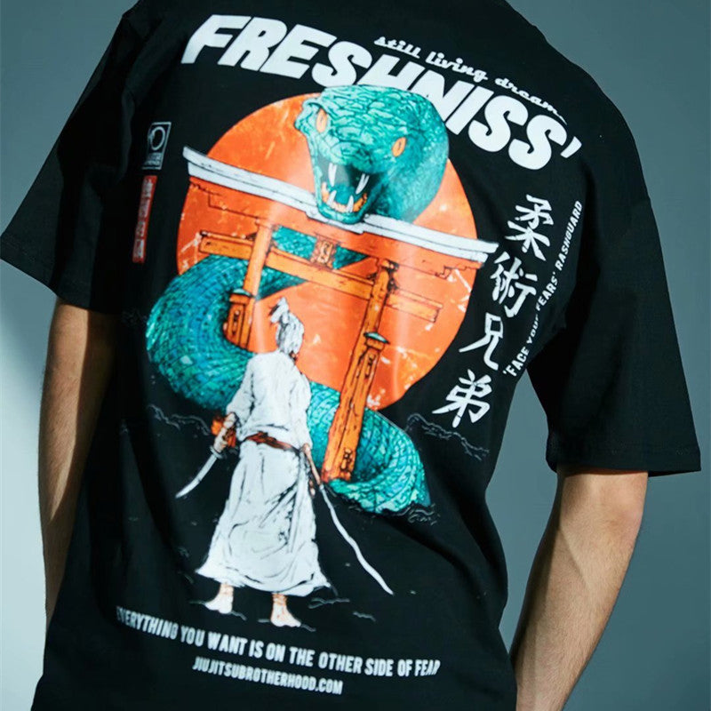 Harajuku Style Comics Shirt - 柔術兄弟