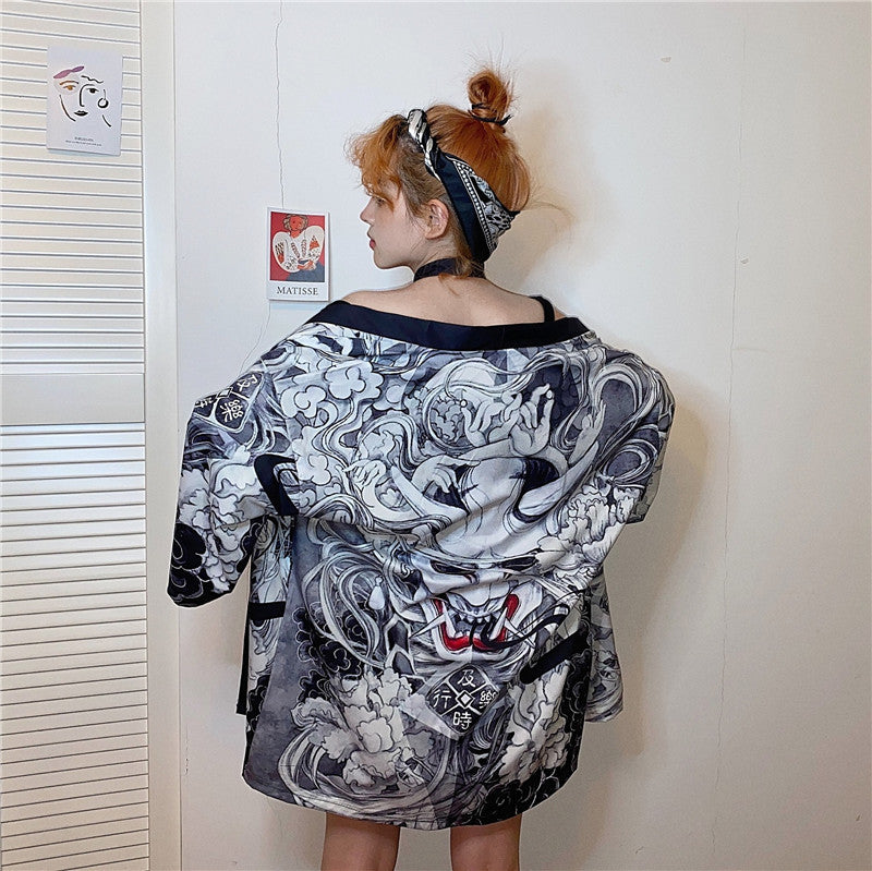 Pattern Kimono Sun Protection Cardigan