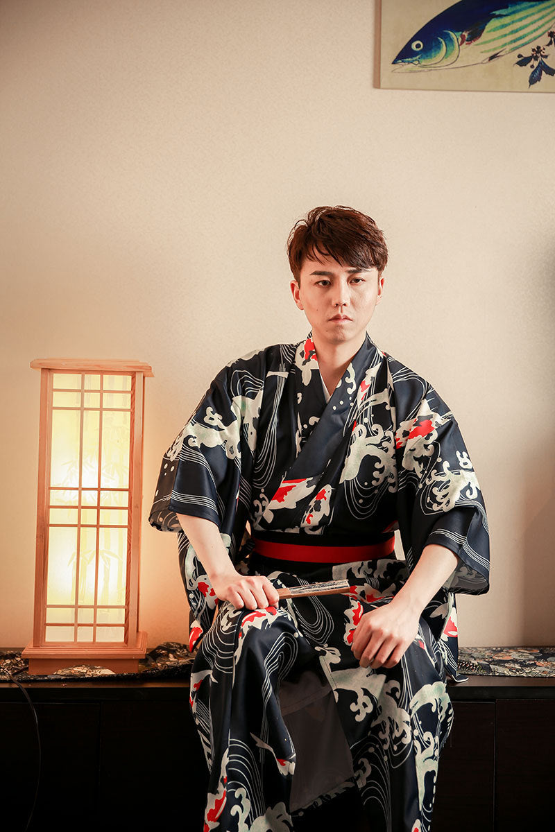 Koi Warrior Men’s Kimono Set｜鯉武士 メンズ着物セット