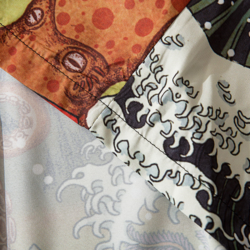 Ukiyo-E Dreamscape Kimono Shirt