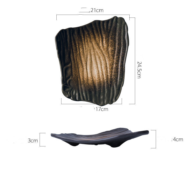 Creative Sushi Flat Plate – Irregular Shape Porcelain Plate
