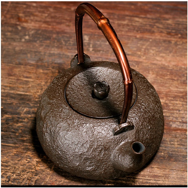Japanese style iron kettle Nanbu Tekki