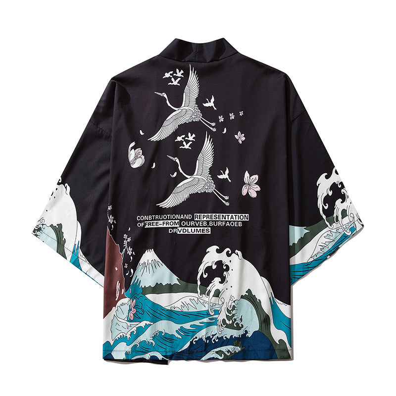 Sora Flow – Three-Quarter Sleeve Kimono
