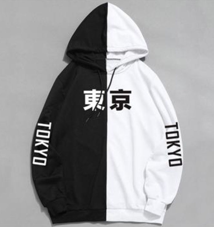 Cool Tokyo Print Harajuku Pullover Hoodie – Thin Sweatshirt