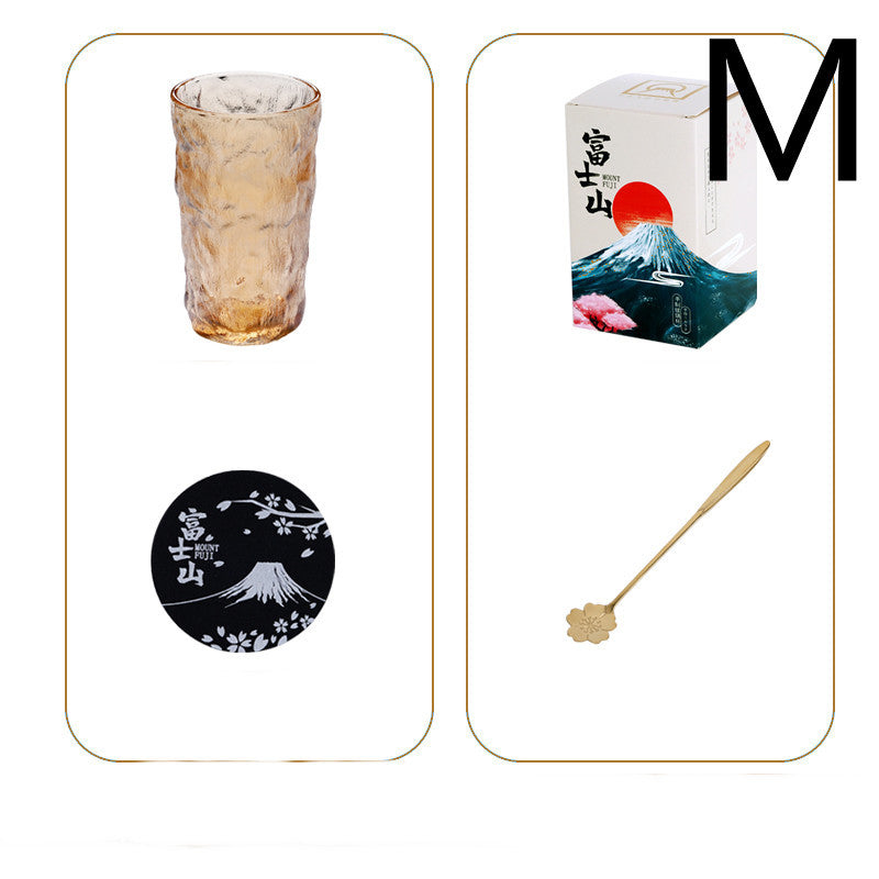 Japanese Mt Fuji Hand Made Glass Glacier Cup - 富士山グラス