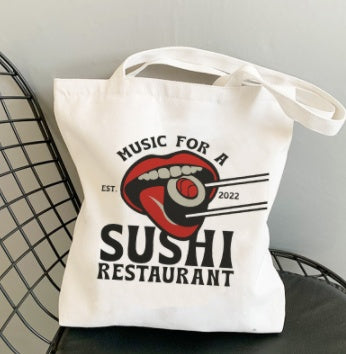 Sushi House Soundwave Canvas Tote