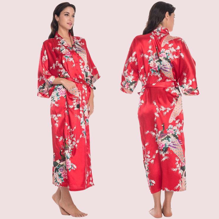 Kujaku Kimono - Scarlet