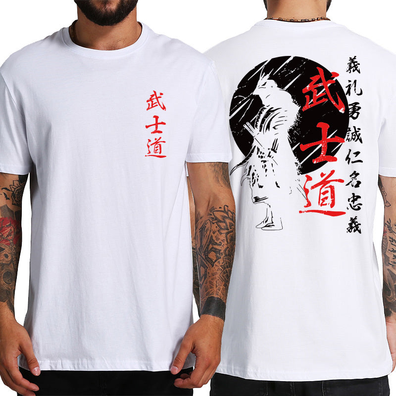 Japanese Samurai Spirit T-shirt｜サムライプリントシャツ