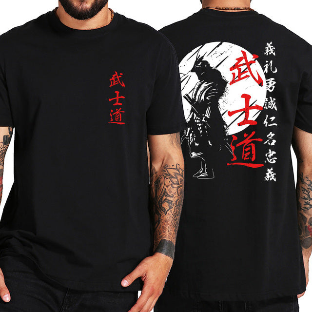 Japanese Samurai Spirit T-shirt｜サムライプリントシャツ