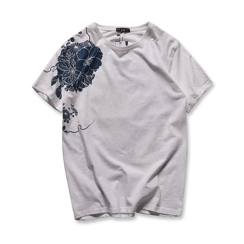 Sakura Koi Embroidered Short Sleeve