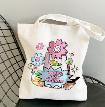 Sushi House Soundwave Canvas Tote