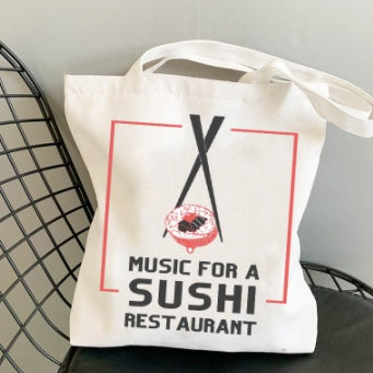 Sushi House Soundwave Canvas Tote