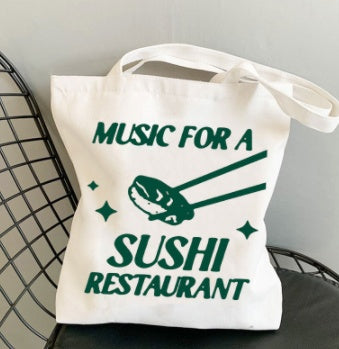 Sushi House Soundwave Canvas Tote
