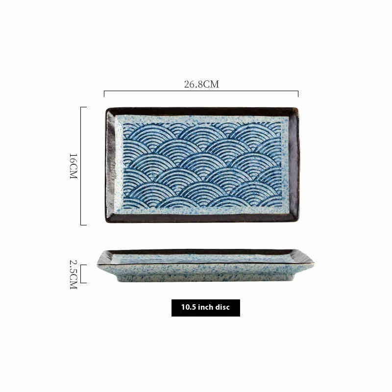 Lotus Edge Sushi Plate｜蓮口 長方皿