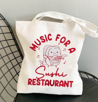 Sushi House Soundwave Canvas Tote