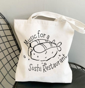 Sushi House Soundwave Canvas Tote