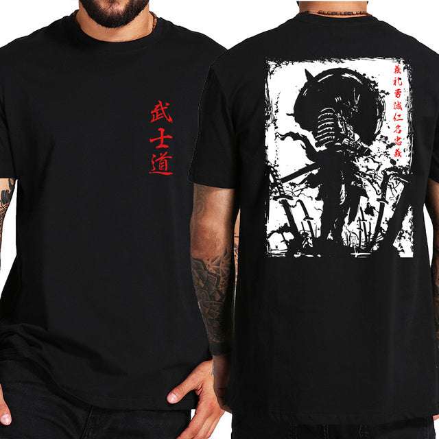 Japanese Samurai Spirit T-shirt｜サムライプリントシャツ