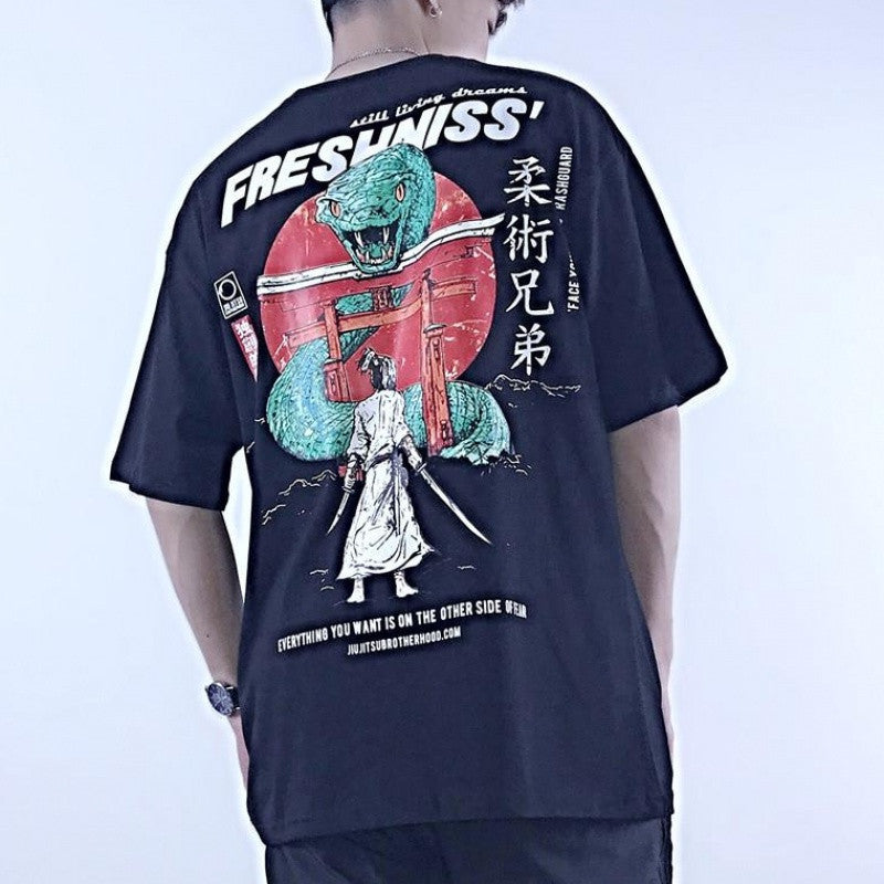 Harajuku Style Comics Shirt - 柔術兄弟