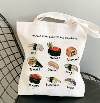 Sushi House Soundwave Canvas Tote