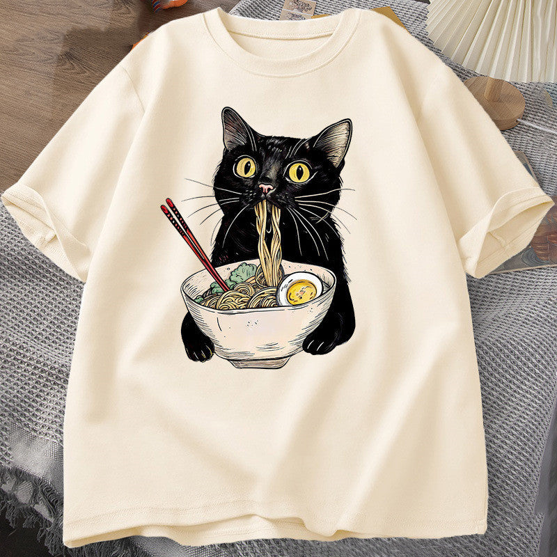 Ramen Cat Lover T Shirts