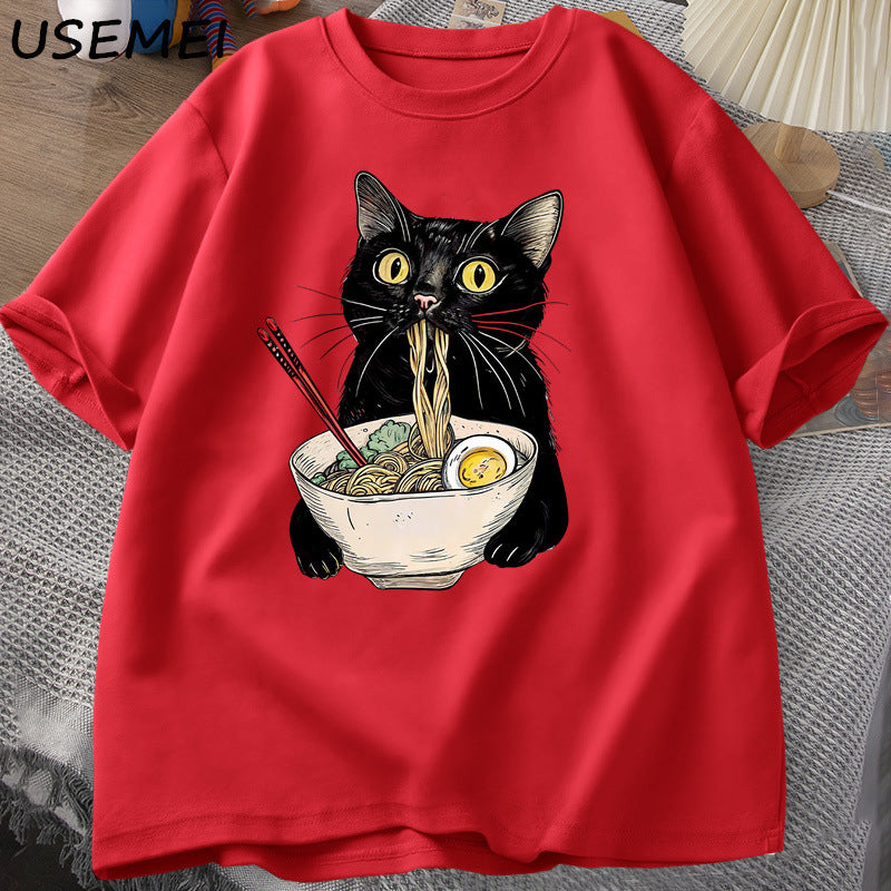 Ramen Cat Lover T Shirts