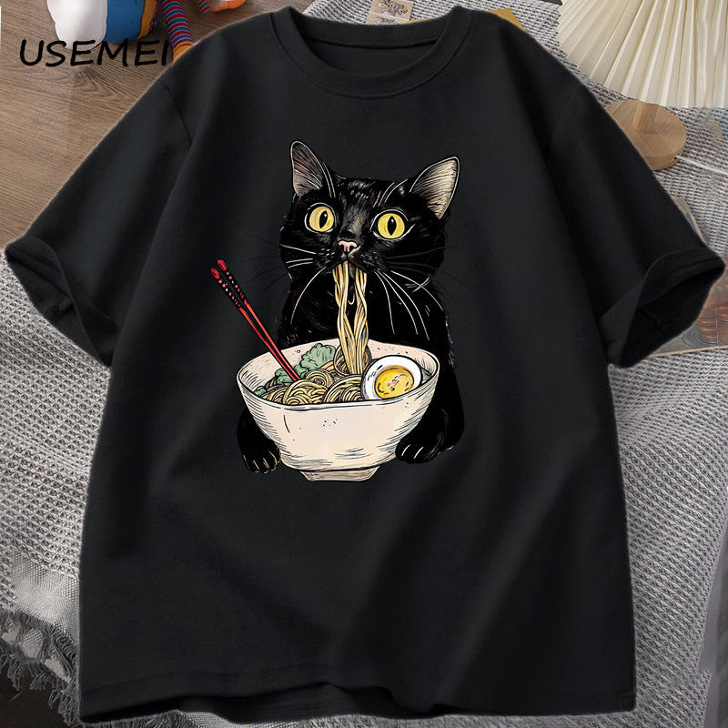 Ramen Cat Lover T Shirts