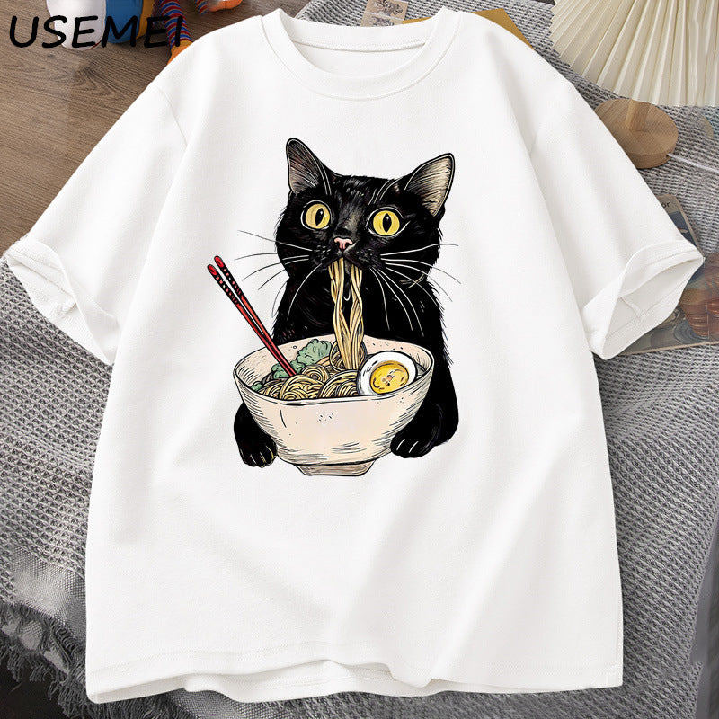 Ramen Cat Lover T Shirts