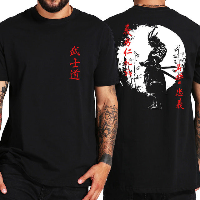 Japanese Samurai Spirit T-shirt｜サムライプリントシャツ